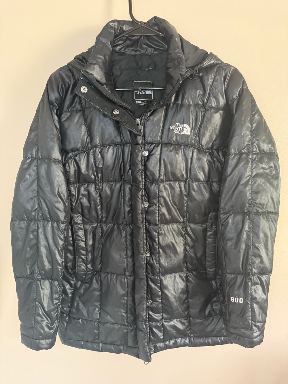 The North Face 600 Down Black Hooded Quilt Puffer‎ Winter Coat Jacket Women’s XS